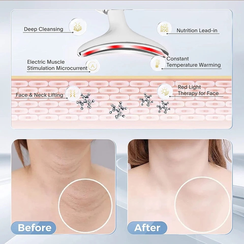 Neck Facial Lifting Device with AI Feature.