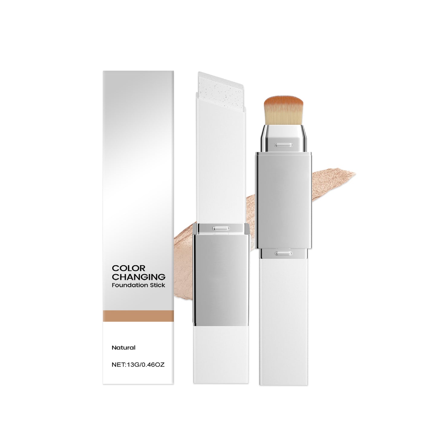 2-in-1 foundation with built-in brush