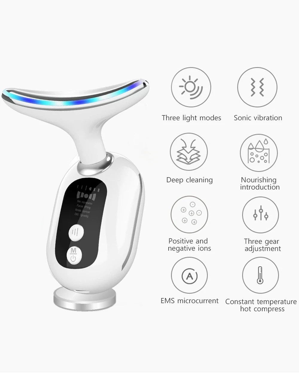 Neck Facial Lifting Device with AI Feature.