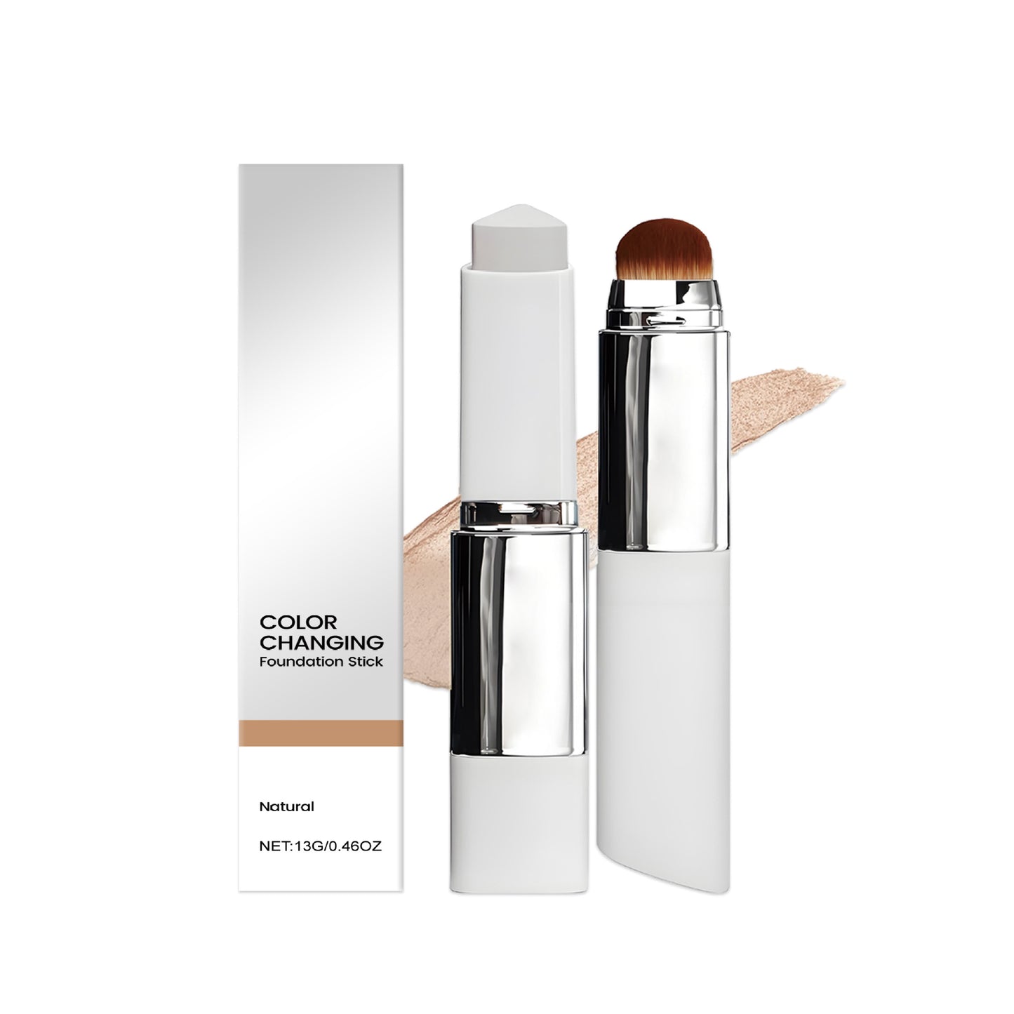 2-in-1 foundation with built-in brush