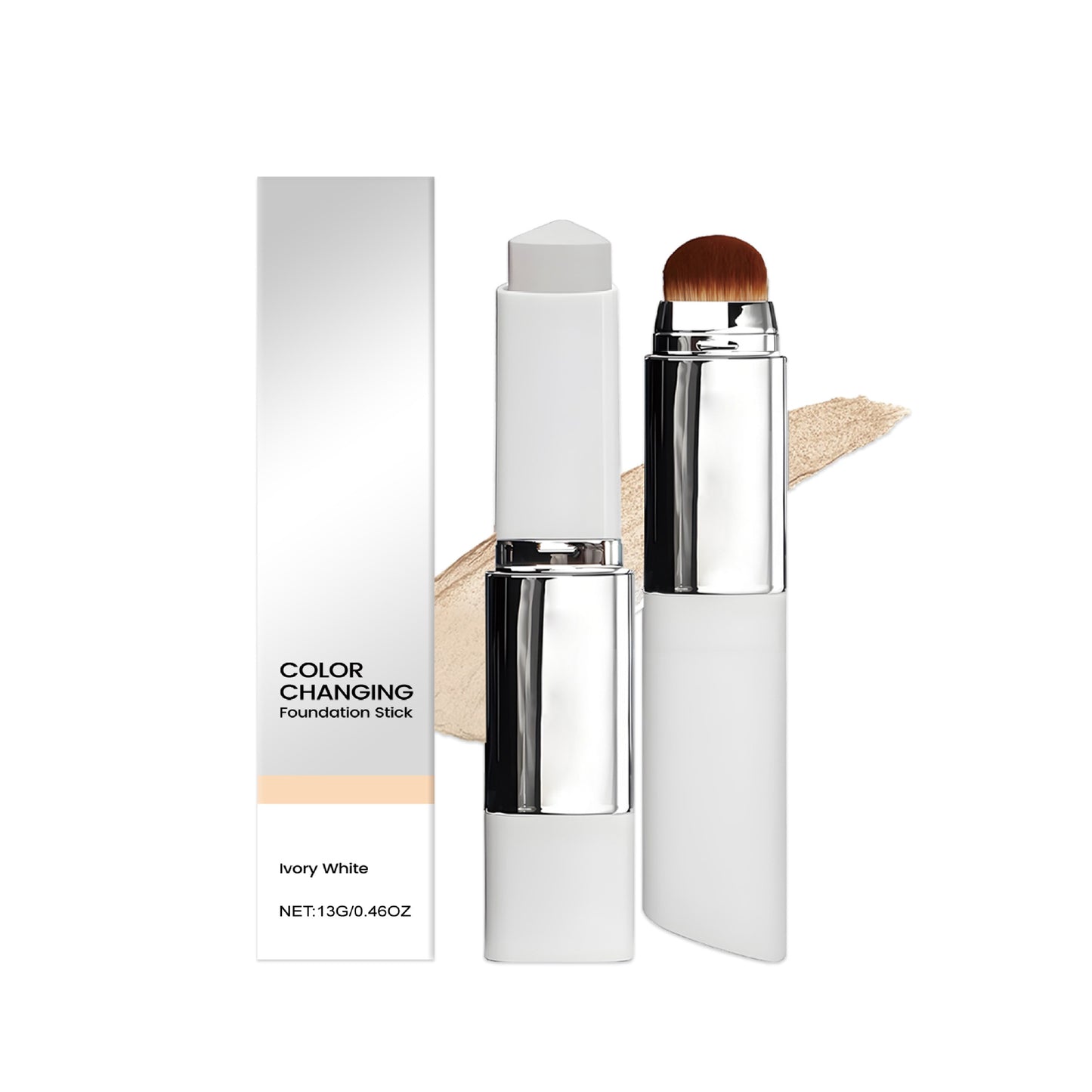2-in-1 foundation with built-in brush